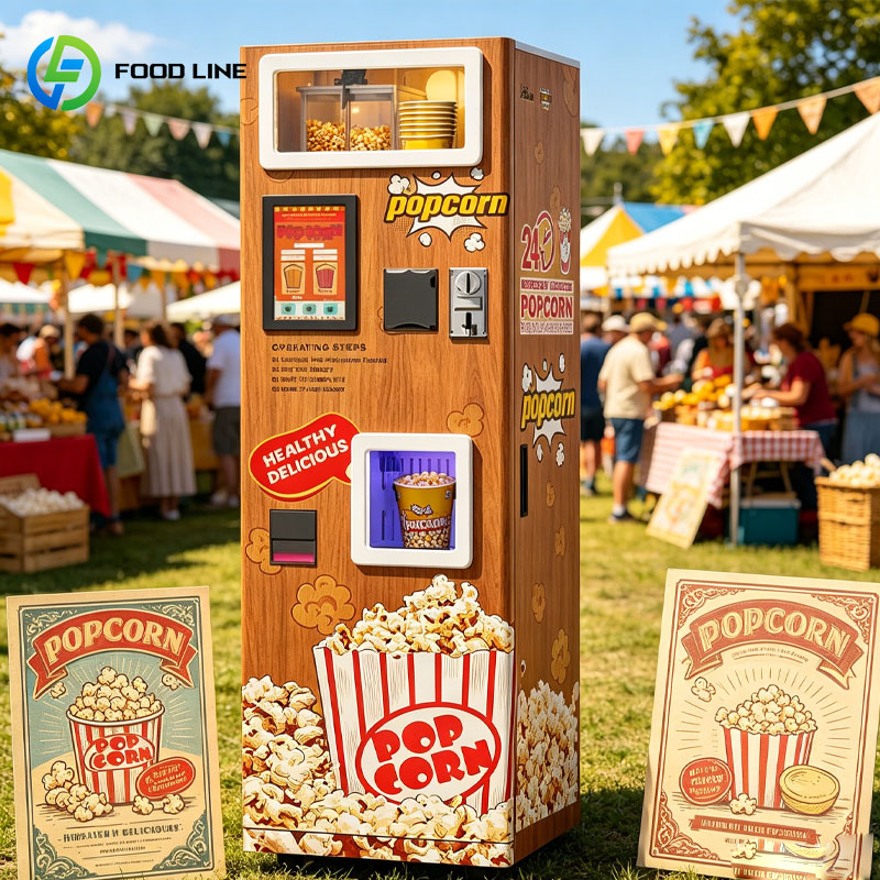 Popcorn Vending Machine - Patlamış Mısır Otomatı Ticari Akıllı Self