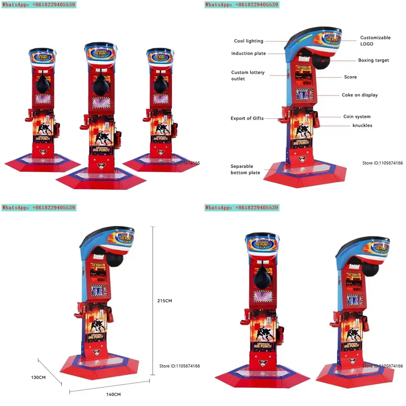Boxing Machine Arcade - Ejderha Yumruğu Makinesi Patlama Modeli Arcade