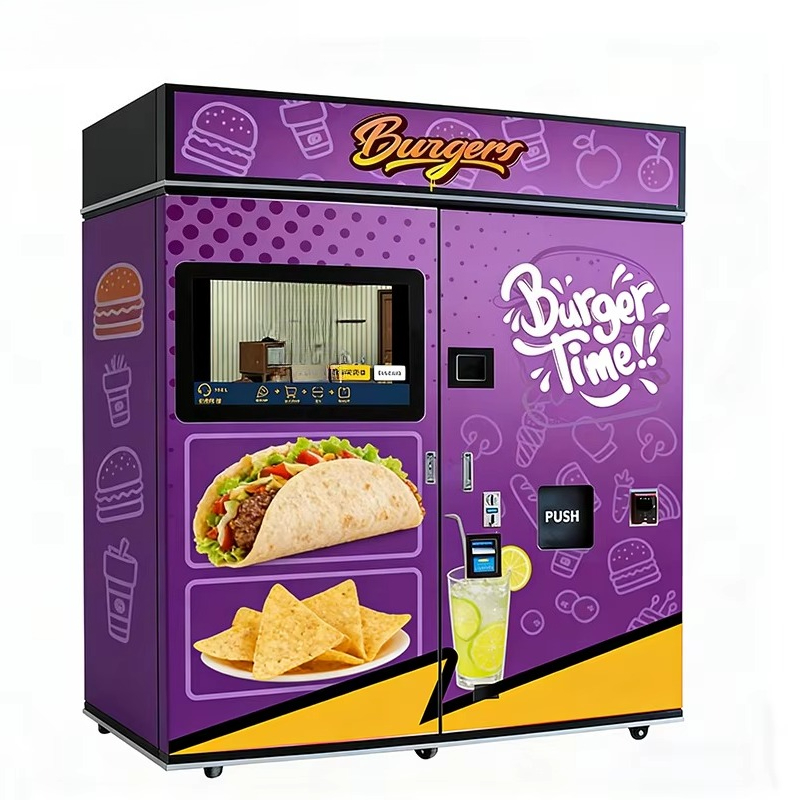 Popcorn Vending Machine - Özelleştirilmiş Fast Food Otomatı Mikrodalga Fırın