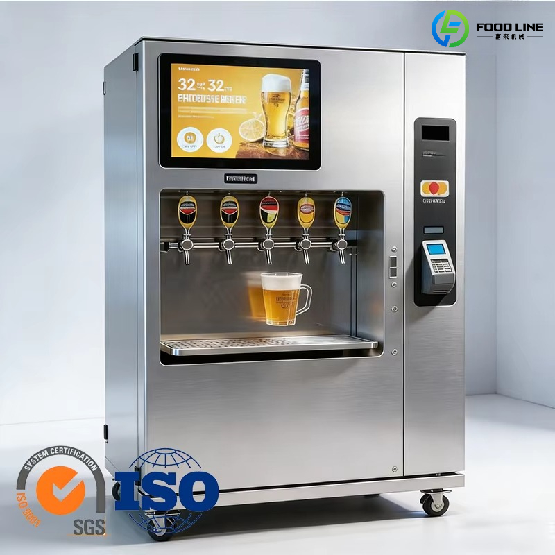 Popcorn Vending Machine - Self Servis Metal Bira Otomatı SDK