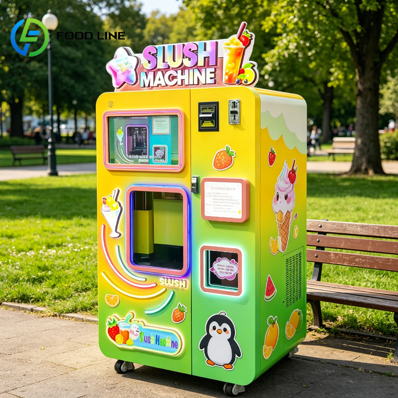 Slushie Machine Vending - Slushy Otomatı Buzlu İçecek Makinesi Otomatik