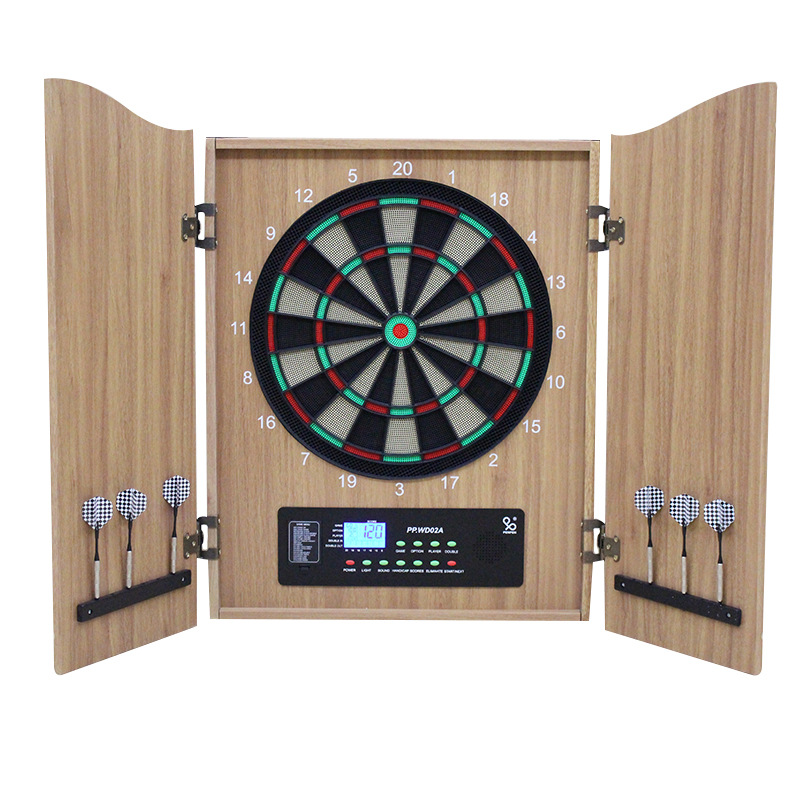 Electronic Dartboard Cabinet - Lüks ahşap elektronik dart tahtası dolabı,
