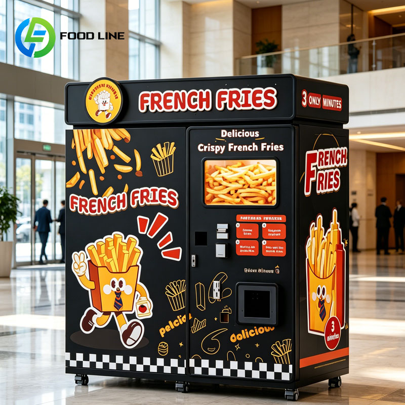 Popcorn Vending Machine - Tam Otomatik Patates Kızartması Otomatı Akıllı