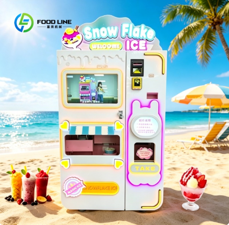 Slushie Machine Vending - Otomatik Smoothie ve Slushy Yapma Makinesi,
