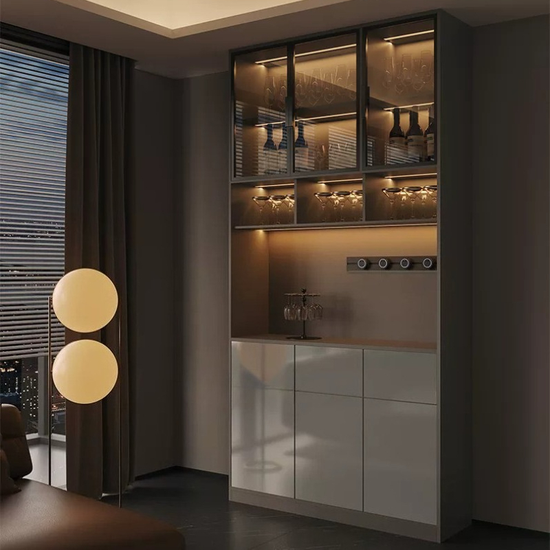 Hafif lüks İtalyan yemek odası - Glass Cabinet Display incelemesi ve fiyatı