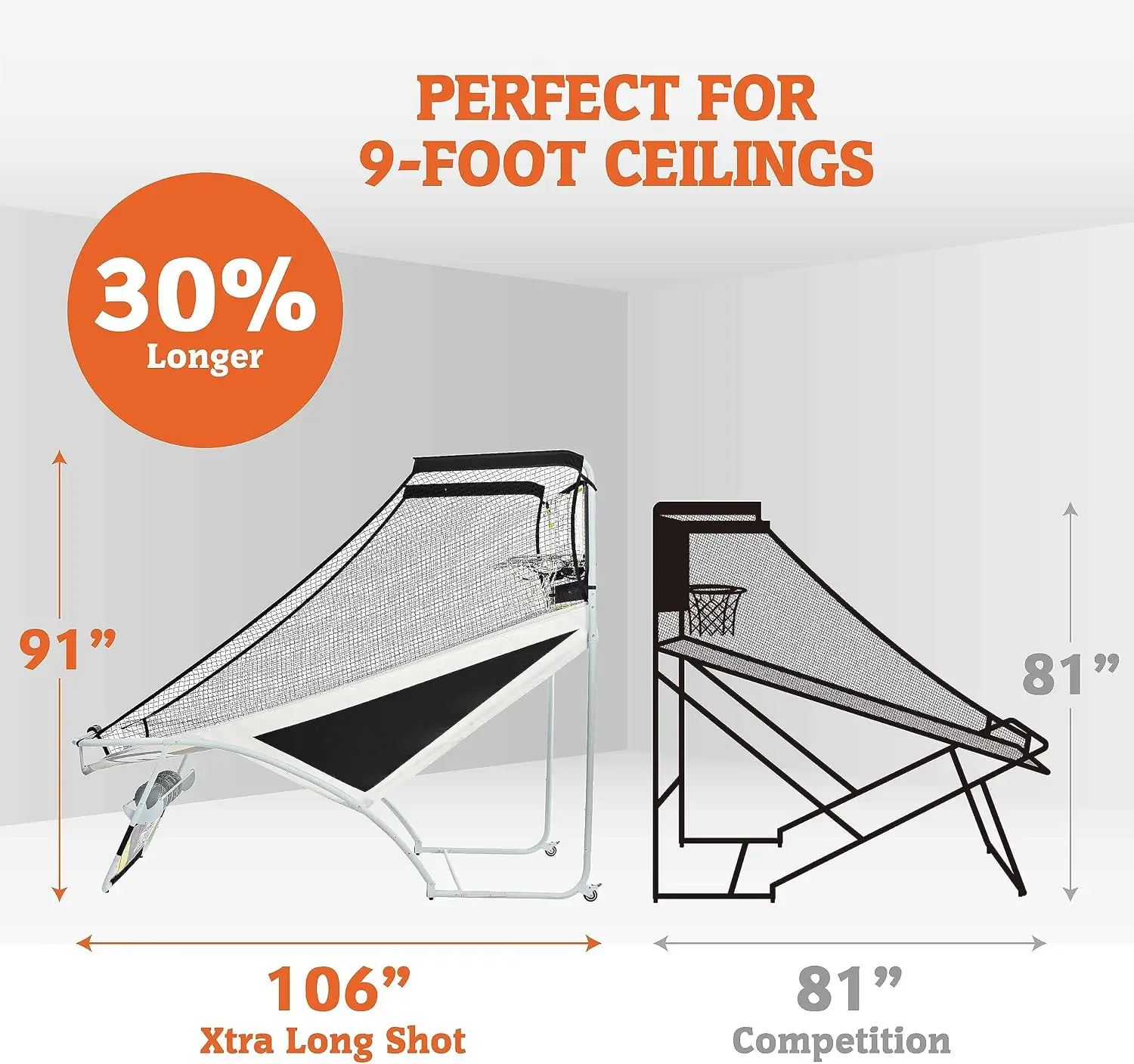 Xtra Long Shot EZ-Fold Premium - Basketball Arcade Game incelemesi ve fiyatı