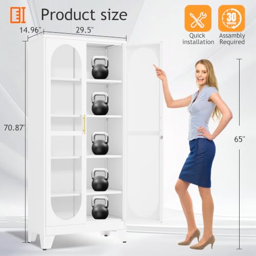 71 inç Yüksekliğinde, Cam Kapı - Glass Cabinet Display incelemesi ve fiyatı