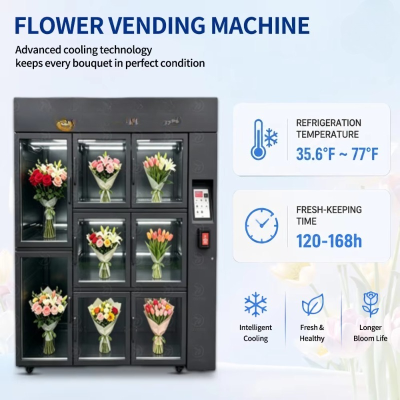 Çiçek Otomatı Kredi Kartı ve F - Bill Acceptor Vending incelemesi ve fiyatı