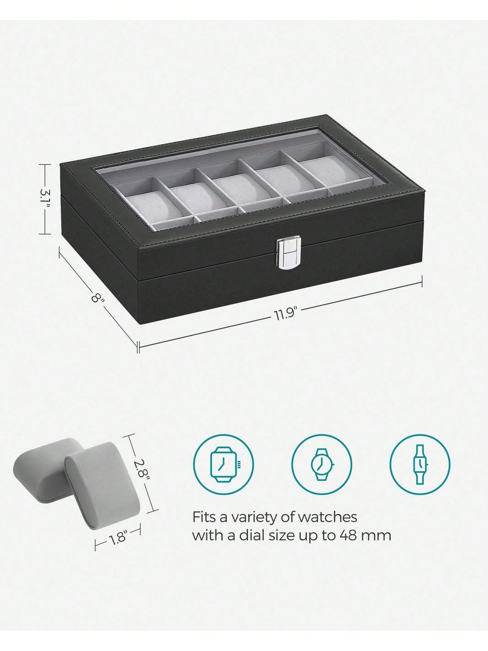 12 Yuvalı Kilitlenebilir Saat  - Glass Cabinet Display incelemesi ve fiyatı