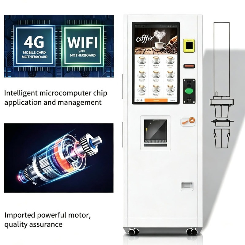Kahve Otomatı Taze Çekilmiş Çe - Commercial Vending Machine incelemesi ve fiyatı