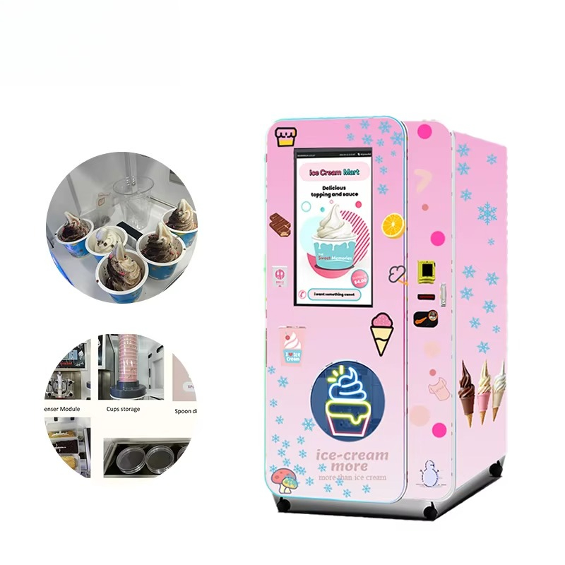 Özelleştirilmiş Yumuşak Dondur - Popcorn Vending Machine incelemesi ve fiyatı