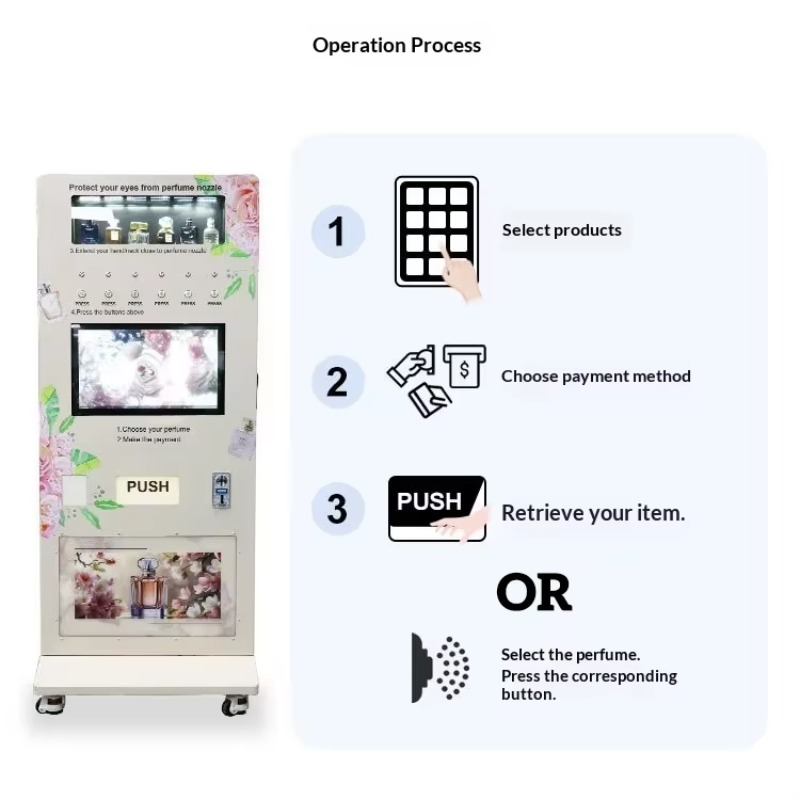 Parfüm Sprey Otomatı Nakitsiz  - Popcorn Vending Machine incelemesi ve fiyatı