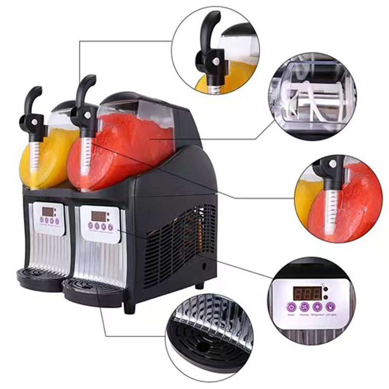 4L 2 Hazneli Ticari Slushie Ma - Slushie Machine Vending incelemesi ve fiyatı