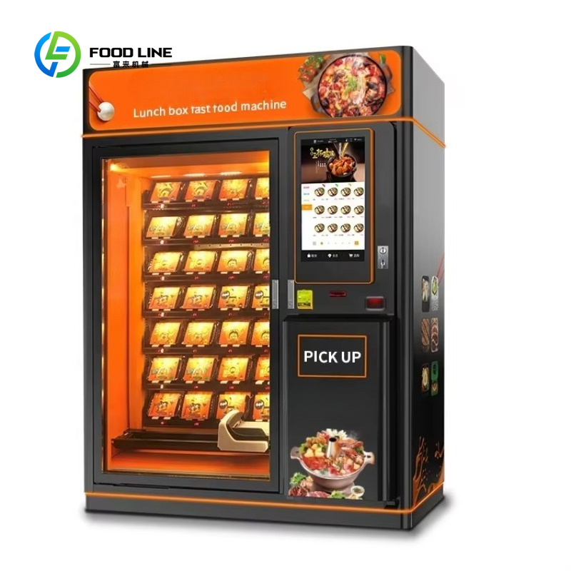 Özelleştirilmiş Sıcak Yemek Ot - Popcorn Vending Machine incelemesi ve fiyatı