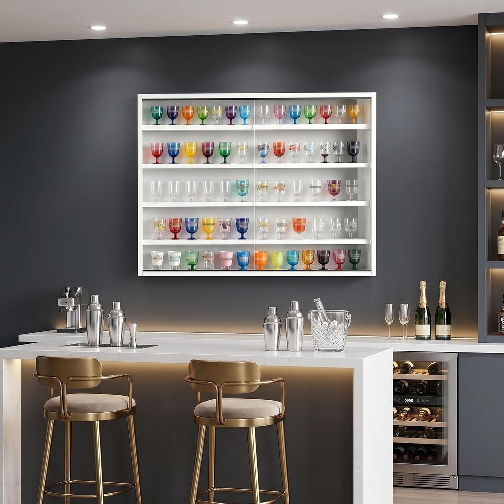 5 Katmanlı Duvara Monte Shot B - Glass Cabinet Display incelemesi ve fiyatı