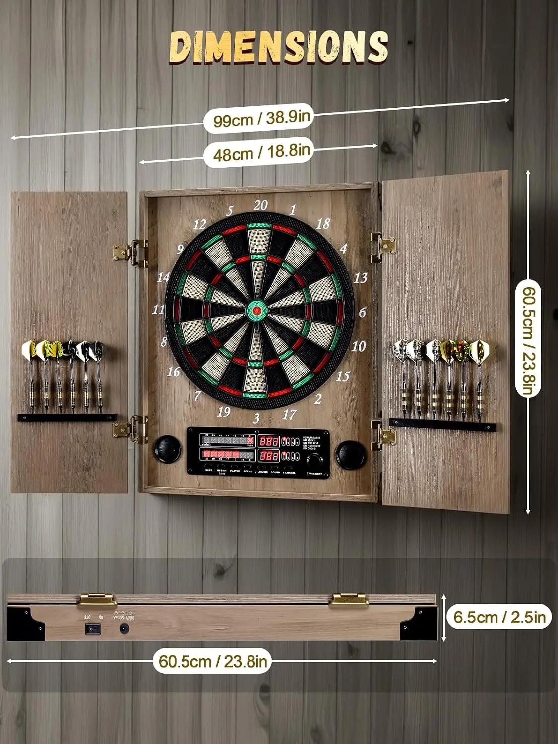 Elektronik Dart Tahtası, Yetiş - Electronic Dartboard Cabinet incelemesi ve fiyatı